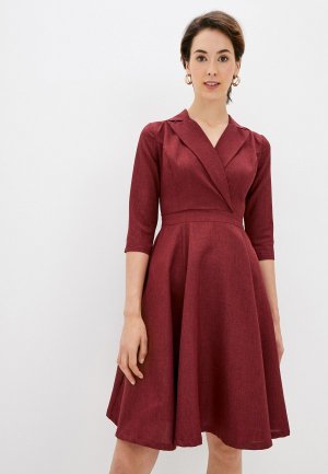 Платье Maurini. Цвет: бордовый
