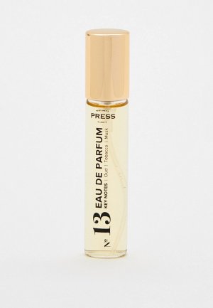 Парфюмерная вода Press Gurwitz Perfumerie №13 с нотами уда, табака, мускуса. Цвет: прозрачный