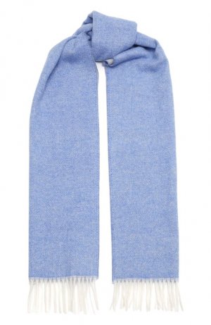 Кашемировый шарф Andrea Campagna. Цвет: голубой