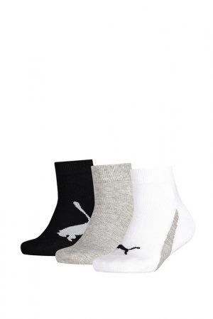 Носки (3 пары) Puma. Цвет: черный, серый, белый