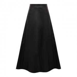 Кожаная юбка Ralph Lauren. Цвет: чёрный