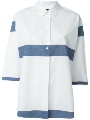 Рубашка с полосками IM Isola Marras I'M. Цвет: белый