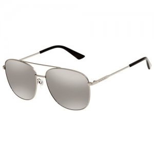 Солнцезащитные очки Gucci GG0410SK. Цвет: серебристый