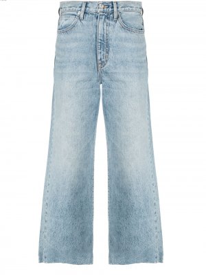 Укороченные джинсы широкого кроя Slvrlake. Цвет: синий