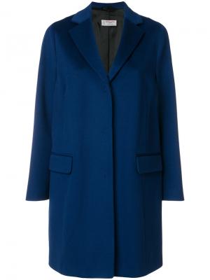 Однобортное пальто Alberto Biani. Цвет: синий