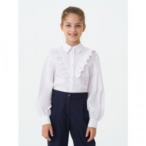 Школьная блуза , размер 134/64, белый SMENA. Цвет: белый