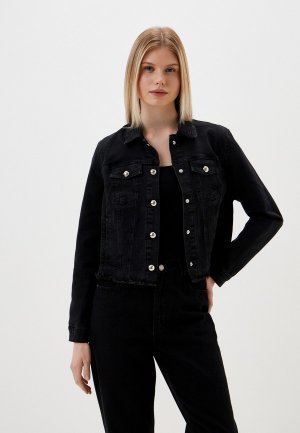 Куртка джинсовая Helmidge. Цвет: черный