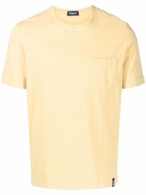 Рубашка с карманами Drumohr. Цвет: желтый