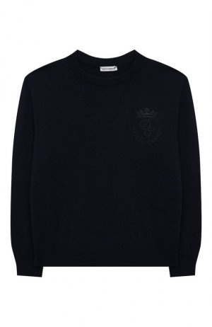 Кашемировый пуловер Dolce & Gabbana. Цвет: синий