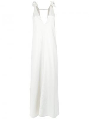 Pockets maxi gown Adriana Degreas. Цвет: белый