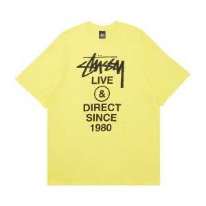Футболка Live & Direct Since 1980 'Yellow', желтый Stussy