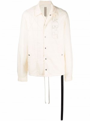 Quilted embroidered jacket Rick Owens DRKSHDW. Цвет: бежевый