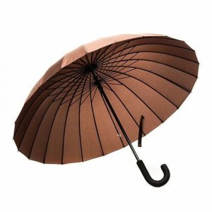 Зонт-трость , коричневый Mabu. Цвет: коричневый