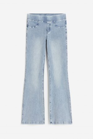 Расклешенные брюки из джерси H&M