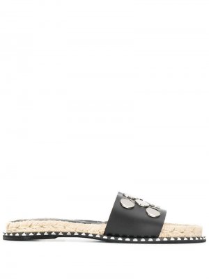 Эспадрильи с заклепками Solange Sandals. Цвет: черный