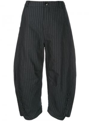 Укороченные брюки палаццо Renli Su. Цвет: черный