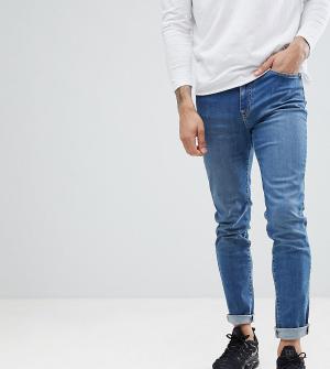 Средне выбеленные контрастные зауженные джинсы -Синий Brooklyn Supply Co.