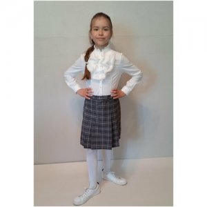 Школьная юбка , размер 140-36, серый РУСЬ. Цвет: серый