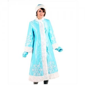 Бирюзовый костюм снегурочки (11688), 44-46. Весёлые Ёлки. Цвет: бирюзовый/голубой