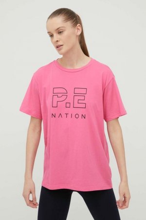 Хлопковая футболка , фиолетовый P.E Nation