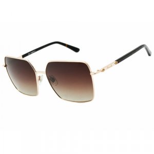 Солнцезащитные очки 699, коричневый, золотой Megapolis. Цвет: золотистый