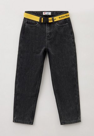 Джинсы Button Blue с начесом. Цвет: серый
