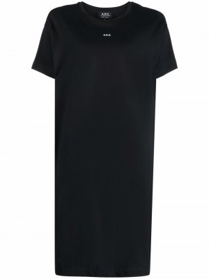 Logo-print oversized T-shirt A.P.C.. Цвет: черный