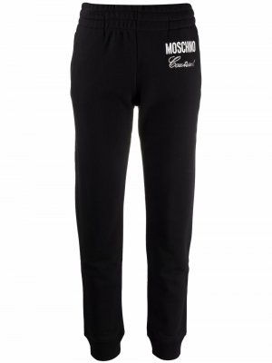Спортивные брюки с логотипом Moschino. Цвет: черный