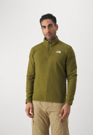 Флисовый пуловер 100 GLACIER 1/4 ZIP , цвет forest olive The North Face