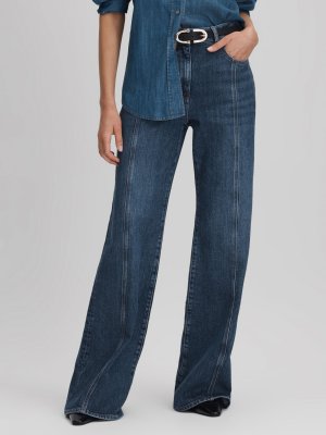 Расклешенные джинсы Juniper , средний синий Reiss