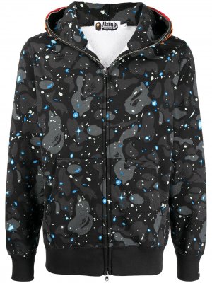 Space Camo Tiger full-zip hoodie A BATHING APE®. Цвет: черный