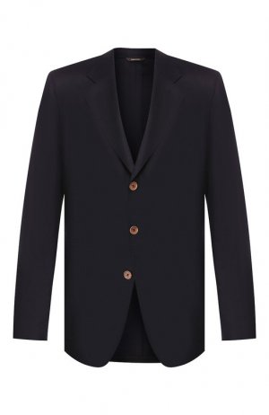 Однобортный кашемировый пиджак Loro Piana. Цвет: синий