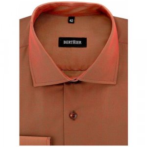 Рубашка , размер 174-184/40, коричневый BERTHIER. Цвет: коричневый