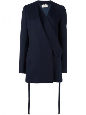 Двубортное пальто Ports 1961. Цвет: синий