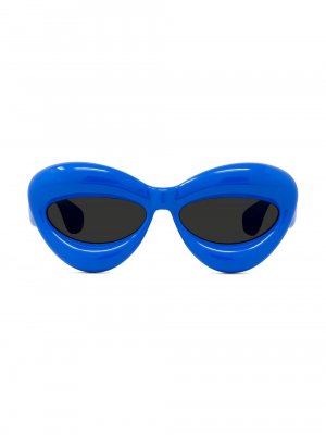 Солнцезащитные очки «кошачий глаз» 55 мм с завышенной талией, синий Loewe