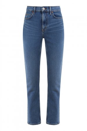 Синие прямые джинсы Re/done. Цвет: синий