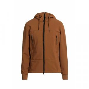 Ветровка Soft Shell-R Google Jacket, размер 46, коричневый C.P. Company. Цвет: коричневый/темно-коричневый