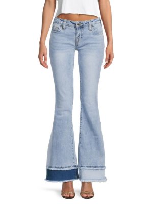 Расклешенные джинсы Carrie с низкой посадкой , цвет Serene Blue True Religion