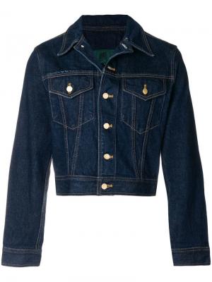 Укороченная джинсовая куртка Jean Paul Gaultier Vintage. Цвет: синий