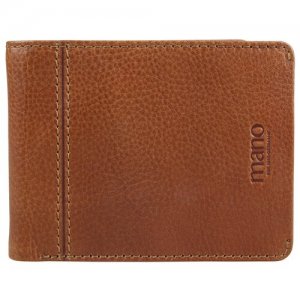Бумажник Don Montez, натуральная кожа в коньячном цвете, 12,5 х 9,7 см Mano. Цвет: коричневый