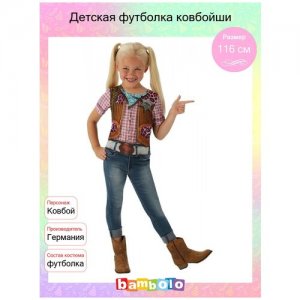 Детская футболка ковбойши (8289), 104 см. RUBIE'S. Цвет: мультиколор