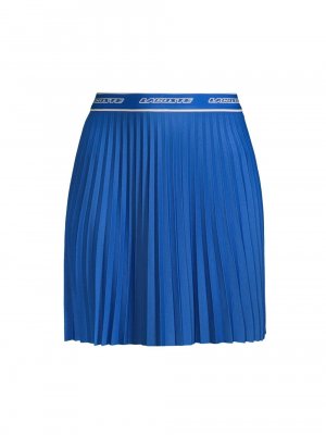 Плиссированная теннисная юбка с логотипом , синий Lacoste