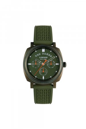 Модные аналоговые кварцевые часы Caine из нержавеющей стали - Bkpcns309 , зеленый Ted Baker