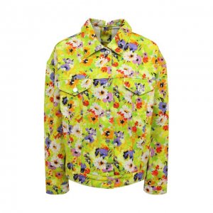Джинсовая куртка MSGM. Цвет: разноцветный