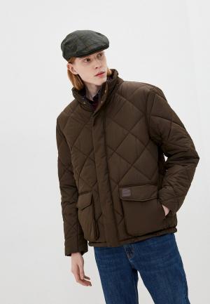 Куртка утепленная Barbour. Цвет: коричневый