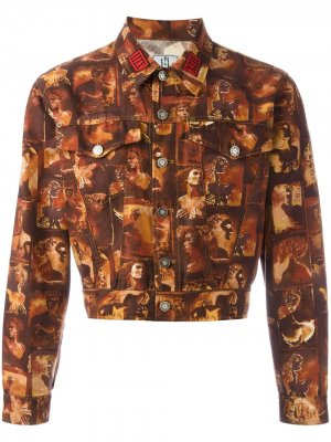 Укороченная джинсовая куртка Jean Paul Gaultier Pre-Owned. Цвет: разноцветный