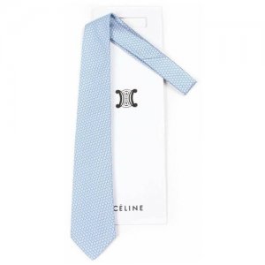 Светлый бирюзово-голубой галстук 72282 Celine. Цвет: голубой