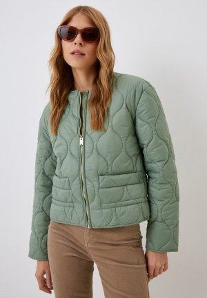 Куртка утепленная Silvian Heach. Цвет: зеленый