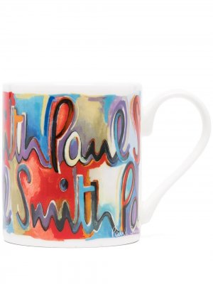 Чашка с абстрактным принтом и логотипом PAUL SMITH. Цвет: разноцветный