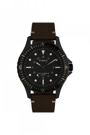 Классические часы в стиле милитари из нержавеющей стали — Tw2V45400 , черный Timex